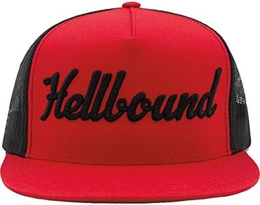 RED DEVIL CLOTHING Hellbound Trucker Hat - Hats for Men - Baseball Cap Red/Black