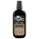 Hello Activated Charcoal Mouthwash, Natural Fresh Mint and Coconut Oil, Fluoride Free, Alcohol Free, Vegan, SLS Free and Gluten Free, 473 mL