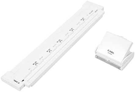 Carl Office Equipment GP-2429 Ring Notebook, Gauge Punch, International Standard, 1/3 inch (8.47 mm) Pitch, Square Hole, A4/34 Hole, B5/29 Hole, A5/24 Hole, 5 Pieces, White, Japanese Manufacturer