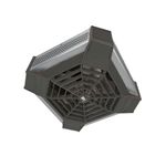Stelpro SPIDER Garage Ceiling Heater, 13 3/4" x 13 3/4", 240 volts, Energy Saving, Compatible with 4000 W Electronic Thermostats (sold separately) - Instant Heat (SGH4002SS) - Stainless Steel