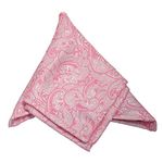 VIBHAVARI Men's Pocket Square (Pink5)