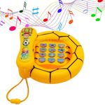 M2K HUB® Baby Musical Telephone Toy, Educational Pretend Mobile Phone with Lights and Music Toy for Kids Boy and Girls (Yellow Telephone)