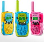 BATURU Walkie Talkies for Kids 3 Pack, Girls Toys Age 6-8 8-10 Birthday Gifts, Indoor Play, Outdoor Camping & Hiking, Toddler Walkie Talkies Age 3-5, Easy to Use, 22 Channels, 3 Miles Range