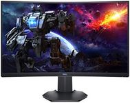 Dell S2721HGF 27 Inch Full HD (1920x1080) 1500R Curved Gaming Monitor, 144Hz, VA, 1ms MPRT, AMD FreeSync Premium, NVIDIA G-SYNC Compatible, DisplayPort, 2x HDMI, 3 Year Warranty