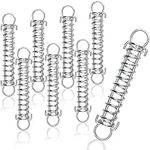 Belle Vous 8 Pack of Stainless Steel Extension Springs - 170mm Free Length, 3mm Wire Diameter Dual Hook Replacement Springs - Mechanical Tension/Compression Mounting Springs with Steel Construction