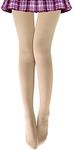 VERO MONTE Women Opaque Fleece Lined Tights Colorful Warm Fashion Thermal Tights, One Pair (Nude), Small-Medium