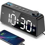 Anjank Digital Alarm Clock with Lar