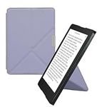 kwmobile Origami Case Compatible with Kobo Aura Edition 2 Case - Slim PU Leather Cover with Stand - Lavender