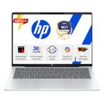 HP OmniBook 5 OLED (Previously Pavilion), QC Snapdragon X (16GB LPDDR5x, 1TB SSD) 2K, 14''/35.6cm, Win11, M365 Basic(1yr)* Office24, Silver, 1.35kg, he0015QU, Ultra Light-Weight, Next-Gen AI Laptop
