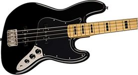 Squier by Fender Classic Vibe 70's Jazz Bass Guitar - Maple - Black