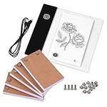 Tooart flip Book kit,Flip Book Kit with Mini Light Pad LED Lightbox Tablet Design with Hole 300 Sheets Flipbook Paper Binding Screws for Drawing Tracing Animation Sketching Cartoon Creation