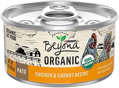 Purina Beyond Organic Wet Cat Food Pate, Organic Chicken & Carrot Adult Recipe - (Pack of 12) 3 oz. Cans