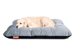 WUFSIE Dog Bed XL for Large Dogs | Reversible Premium Velvet Black & Grey Dog Extra Large Bed | Soft, Washable & Durable Bed for Dog and Cat for Everyday Comfort & Relaxation