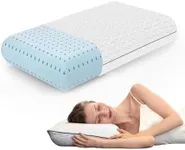 Vaverto King Size Pillow - 1-Pack Memory Foam Gel Pillow King Size, Firm Support for Neck, Shoulder, Back, Side, and Stomach Sleepers - Cooling Pillow Ideal for Home, Dorm - Bed Pillow