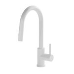 TRE Home Kitchen Faucet Kitchen Faucets with Pull Out Sprayer, Kitchen Sink Faucet, Kitchen Tap, RV Kitchen Faucet, Laundry Faucet, Bar Faucet, Kitchen Faucet Stainless Steel (White)