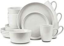 Stone Lain Albie 16-Piece Dinnerware Set Stoneware, White