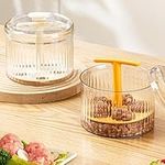 GLMFAN Translucent Meatball Maker, 5 Balls Meatball Maker Tool Kitchen Meatball Mold, Manual Meat Baller Maker, Creative Kitchen DIY Extruded Meatball Making Set Ground Meat Freezer Storage Containers