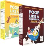 Poop Like A Champion Cocoa & Honey Graham High Fiber Cereal Variety 2-Pack - Gluten Free Non GMO Healthy Cereal - with Corn Bran & Psyllium Husk - Constipation Relief