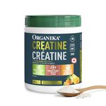 Organika Canadian-Made Creatine Powder- Fruit Punch- Pure Micronized Creatine Monohydrate - Helps Build Lean Muscle, Increase Strength, and Improved Recovery and Performance for Men and Women - 600g
