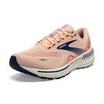 BROOKS Women's Adrenaline Gts 23 Sneaker, Apricot Estate/Blue Orchid, 7 UK