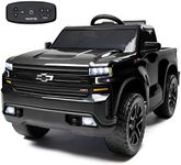 ReadyGO 12V Battery Powered Chevrolet Silverado Trail Boss 1-Seater Kids Ride On Truck with Parent Remote Control, Fast Speed Mode (5 MPH), LED Headlights, Retractable Tailgate