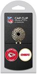 Team Golf NFL Golf Cap Clip with 2 Removable Double-Sided Enamel Magnetic Ball Markers, Attaches Easily to Hats