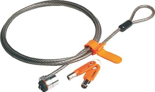 Kensington MicroSaver Câble de Sécurité pour Ordinateur Portable avec Câble en Acier Carbone résistant à la Découpe et Mécanisme de Verrouillage T-Bar - 1,8 m de Long (64020)