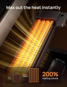 Dreo 25" Electric Space Heater – Portable Tower, Fast Heating