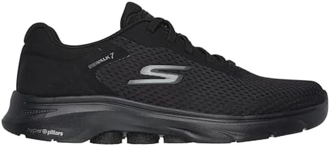 Skechers Men's GOwalk 7 Sneaker, The Construct - Black/Black, US 11