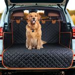 JOEJOY Dog Car Seat Cover - Boot Liner For Dogs Non-Slip | Car Boot Protector Scratchproof & Dirt Resistant | Side & Bumper Protection | Adjustable Straps Boot Cover For Suvs Trucks Cars