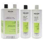 Nioxin System 2 Cleanser Scalp Therapy Conditioner Duo For Unisex 33.8 Oz Cleanser & Conditioner
