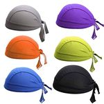 6 Pcs Skull Cap Quick Dry Adjustable Beanie Cap Bandana Pirate Scarf Head Sport Hat Cap Running UV Protection for Cycling Motorcycle