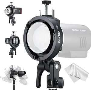 GODOX S3 Speedlite Bracket, 𝐆𝐨𝐝𝐨𝐱 𝐒𝟐 𝐔𝐩𝐠𝐫𝐚𝐝𝐞,Bowens Mount Holder, Adjustment Angle±90°,Umbrella Hole, S3 Bracket for Godox AD200Pro II AD200Pro V1 V100 V1Pro AD300Pro AD100Pro etc.