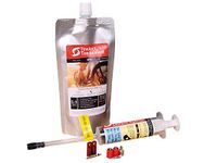TireJect Mountain Bike (MTB) Tire Sealant Kit - Tubeless & Tubeless Ready Flat Tire Protection - Seal Large punctures 3/8" 9mm, Slow leaks, Bead leaks (8oz MTB Tire Sealant Kit)
