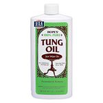 HOPE'S 100% Pure Tung Oil Penetrating Wood Finish, One, 16 Fl Oz, All Natural