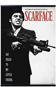 Erik Magnetic Poster Rail with Poster - Scarface Say Hello to My Little Frie - Poster with Frame