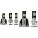 VTech DECT 6.0 Three/Two Handset Cordless Phone System with CID, Backlit Keypads and Screens | Full Duplex Speakerphones + Call Block