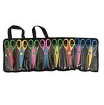 EXERZ Craft Scissors 8pcs, Edge Scissors with a Carrying Bag, 8 Patterns Zig Zag