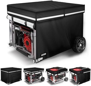 GUYISS Generator Covers While Running, 32x24x24 inch Generator Cover, 900D+210D Heavy Duty Waterproof, Top Can Be Opened for Refueling. All-weather Generator Protective Cover.Black