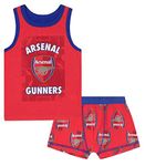 Arsenal FC Official Football Gift Boys Boxer Shorts & Vest Set 8-9 Years Red