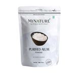 minature Purified Alum Powder (phitkari) by mi Nature, 100% Only Alum Powder, Nothing Added, 100g(3.5 oz)