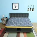 Elfreda Short Queen Mattress, RV Mattress 12 inch Pillow Top Pocket Spring Hybrid Mattress, Memory Foam Innersprings Medium Firm Mattress, Supportive Pressure Relief 74''x60 Camper Mattress in a Box