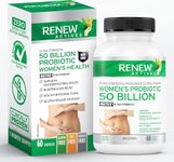 Renew Actives 50 Billion Probiotics for Women - MAKTREK Bi-Pass Technology, 5 Strains Probiotic & Prebiotic Effect - Intestinal Health Support - 60 Capsules