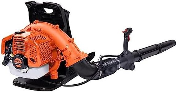 MTM 65CC Petrol Backpack Leaf Blower 490km/h - 2 Stroke Commercial Garden Yard Tool with Thick Padded Shoulder Straps and Ventilated Back Support, BPX735 II