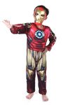 KAUSHIK ENTERPRISES Hosiery Fabric Ironman Superhero Costume For Kids Halloween Dress Fancydress Birthday Gift | Cosplay Bodysuit for Boys and Girls, 3-4 Years