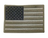 American Flag (US) Applique Embroidered Sew-on Patch ; Size: 9.3cm x 6.5cm for Jackets, Bags, Caps, T-Shirts, Jeans, Outdoor Clothing (1 Piece). (Code: MBX-18)