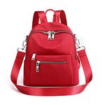 Backpack Purse for Women Girls Fashion Small Backpack Anti-Theft Casual Travel Daypack Shoulder bag Wine red