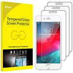 JETech 3-Pack Screen Protector for iPhone 8 Plus, iPhone 7 Plus, iPhone 6s Plus and iPhone 6 Plus, Tempered Glass Film