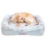 JOYELF Memory Foam Dog Bed XLarge Orthopedic Pet Bed with Washable Cover, Independent Mat Design with Free Waterproof Liner Included