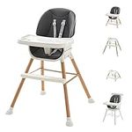 Wooden Baby High Chair, 5 in 1 High